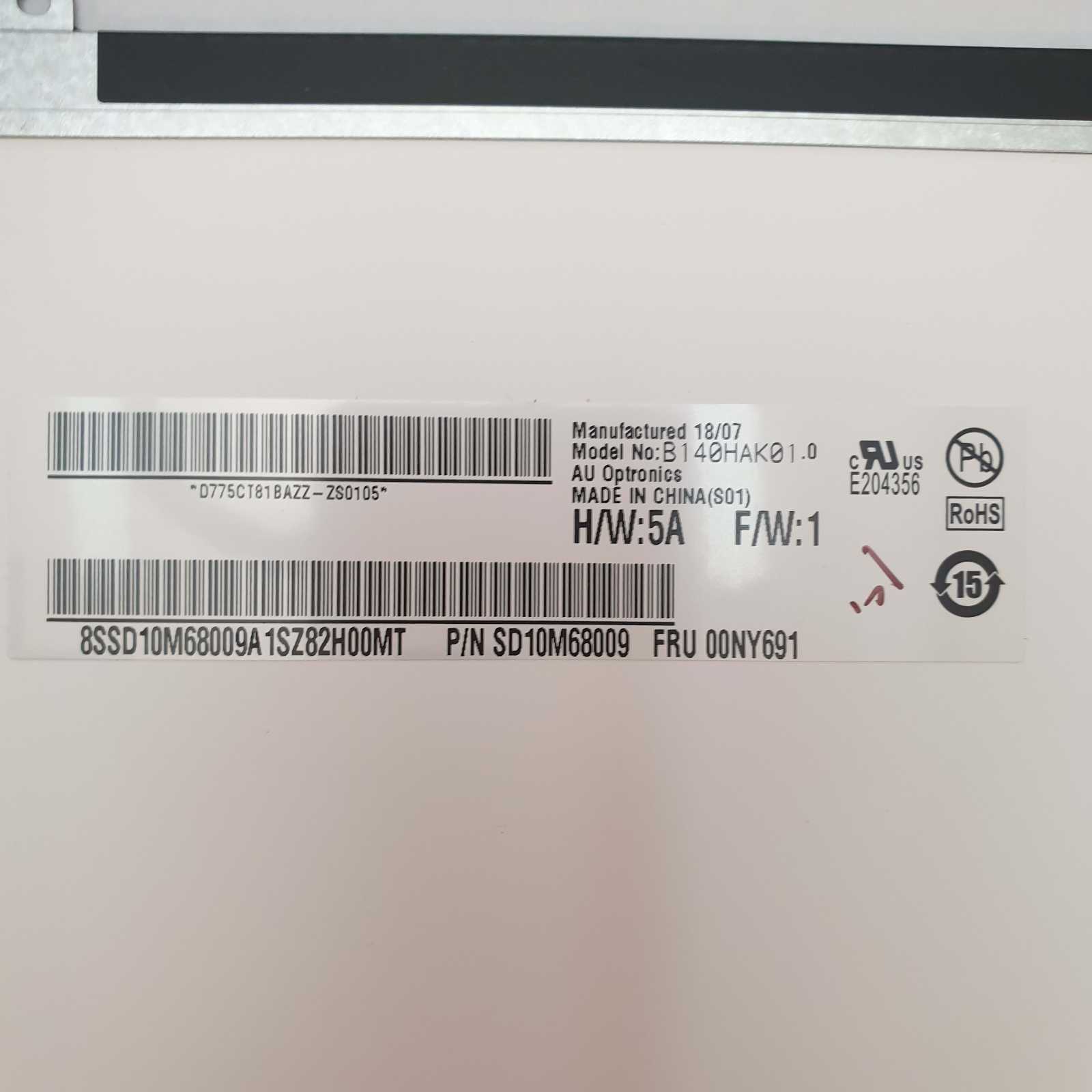 Lenovo ThinkPad T480s FHD Display 14 Zoll B140HAK01.0 Panel LCD Bildschirm – Bild 4