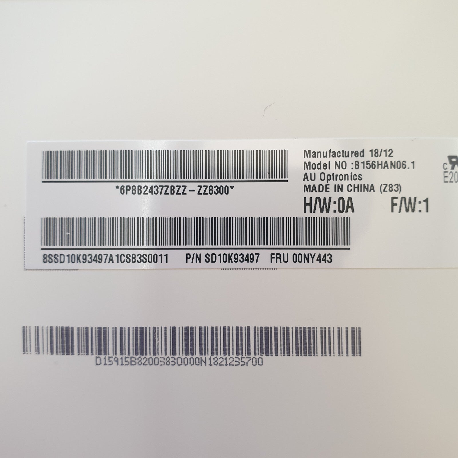 Lenovo ThinkPad P51 Display FHD 15,6" B156HAN06.1 LCD Bildschirm 30-Pin Screen – Bild 3
