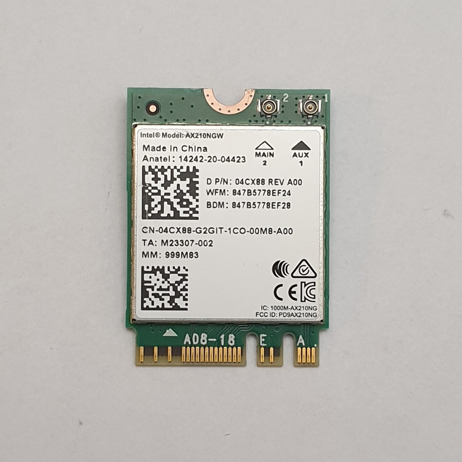Dell Precision 7760 WLAN Bluetooth Karte WiFi Card Wireless