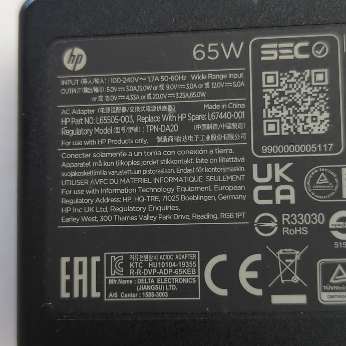 Original HP 65W USB-C Netzteil Ladegerät EliteBook ProBook 840 G5 G6 G7 G8 PD