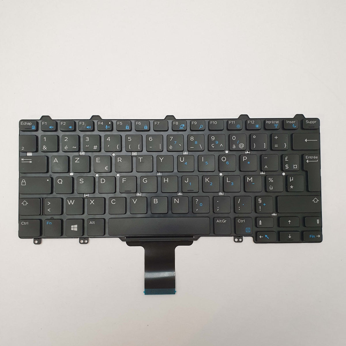 Dell Latitude E7270 Tastatur Français AZERTY Keyboard FR Beleuchtet