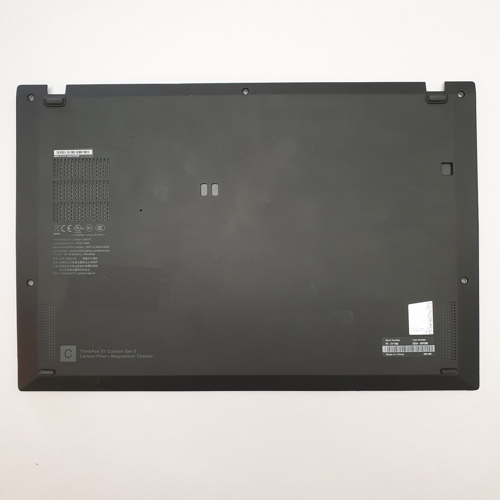 Lenovo ThinkPad X1 Carbon Gen 8 Gehäuse Unterschale Unterteil Bottom Base Cover