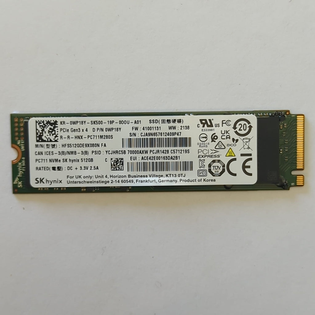 SK hynix PC711 512GB SSD  M.2 2280 NVMe PCIe Festplatte