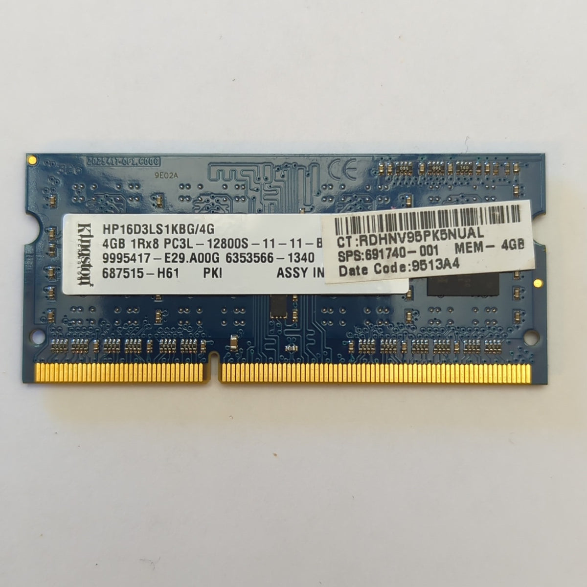 Kingston 4GB DDR3L 1600 SODIMM RAM 1x4GB Laptop Notebook Speicher