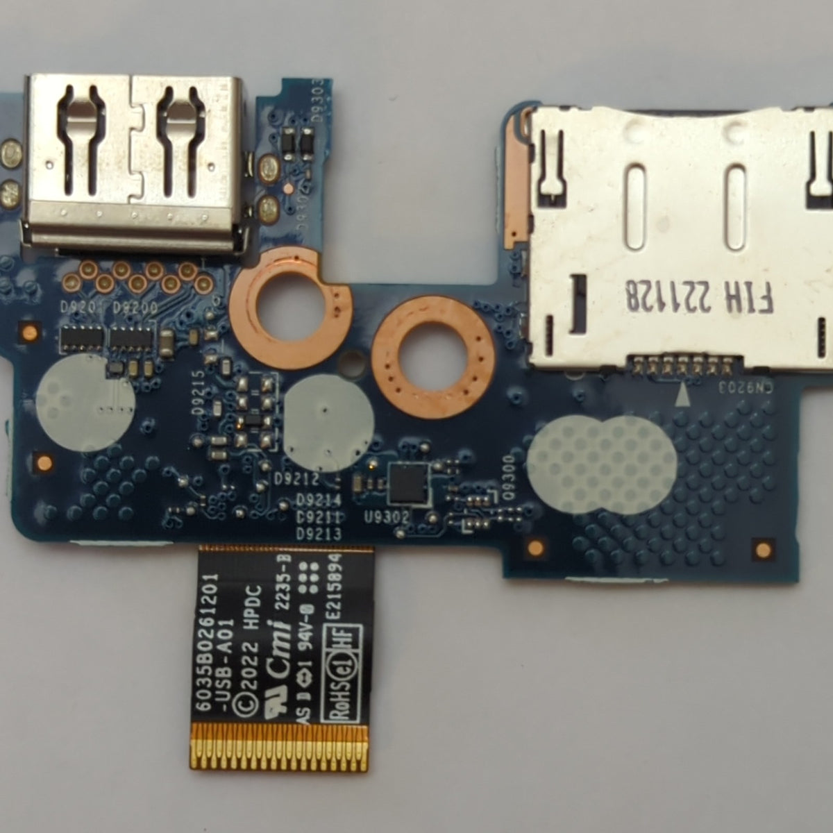 HP Elite x360 830 G9 2-in-1 USB Platine IO Board mit Flexkabel SIM Port
