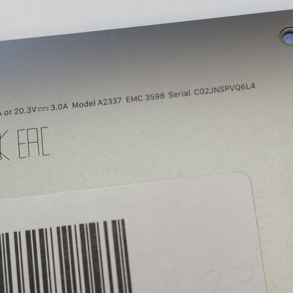 Apple MacBook Air 13 A2337 Unterschale Boden Abdeckung Gehäuse Space Grau