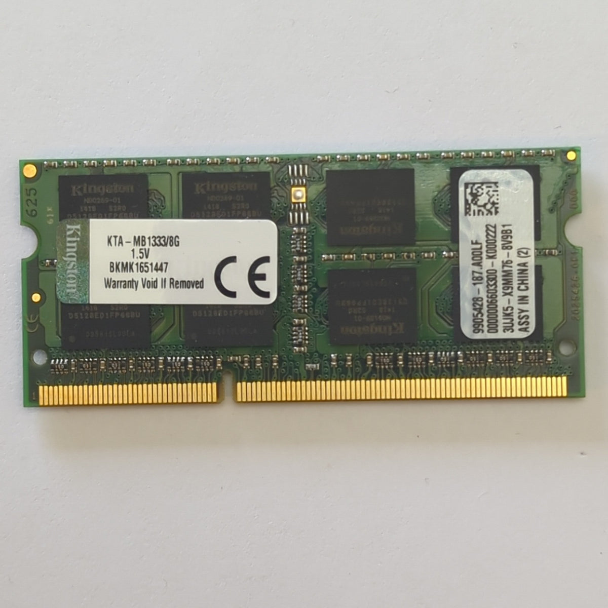 Kingston 8GB DDR3 1333 SODIMM RAM 1x8GB Laptop Notebook Speicher