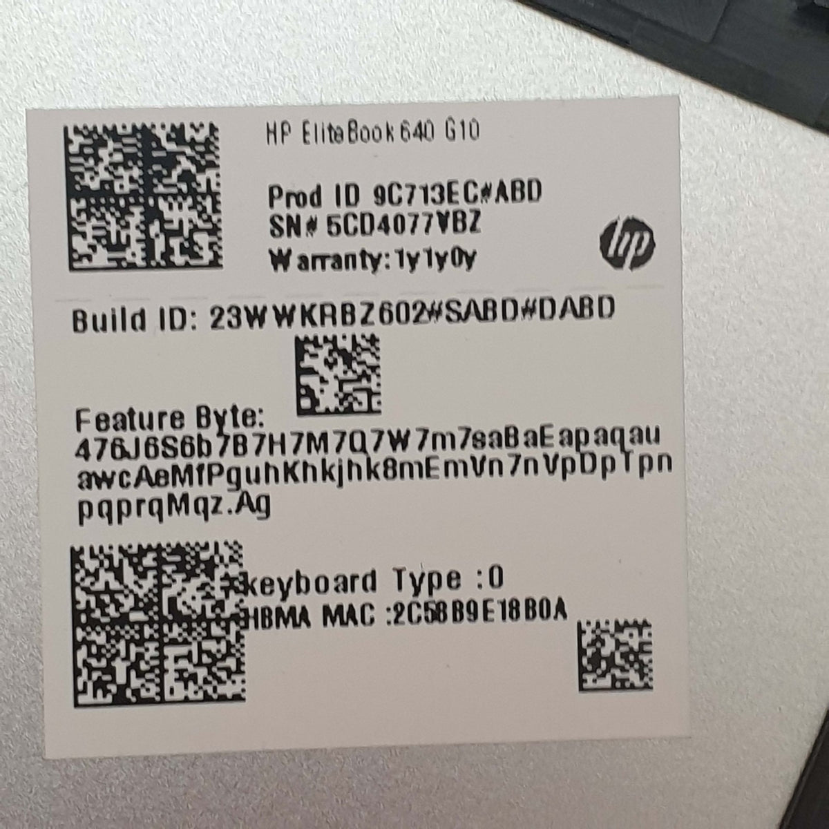 HP EliteBook 640 G10 Gehäuse Unterschale Unterteil Bottom Base Cover Ersatzteil