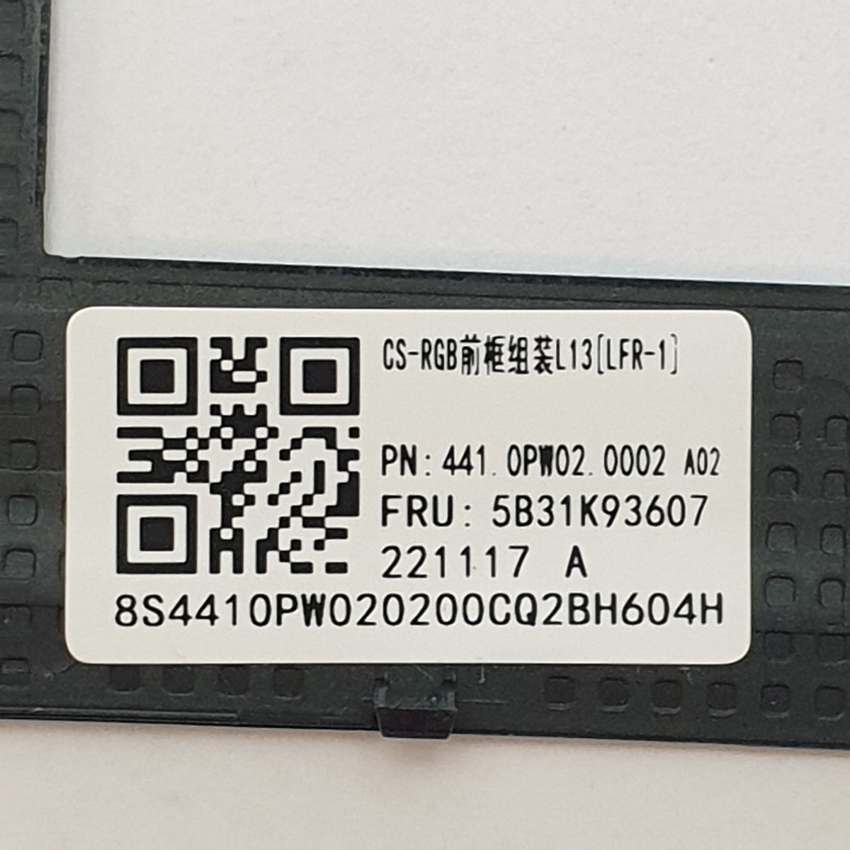 Lenovo ThinkPad L13 G3 Displayrahmen Bezel Frontblende LCD Frame