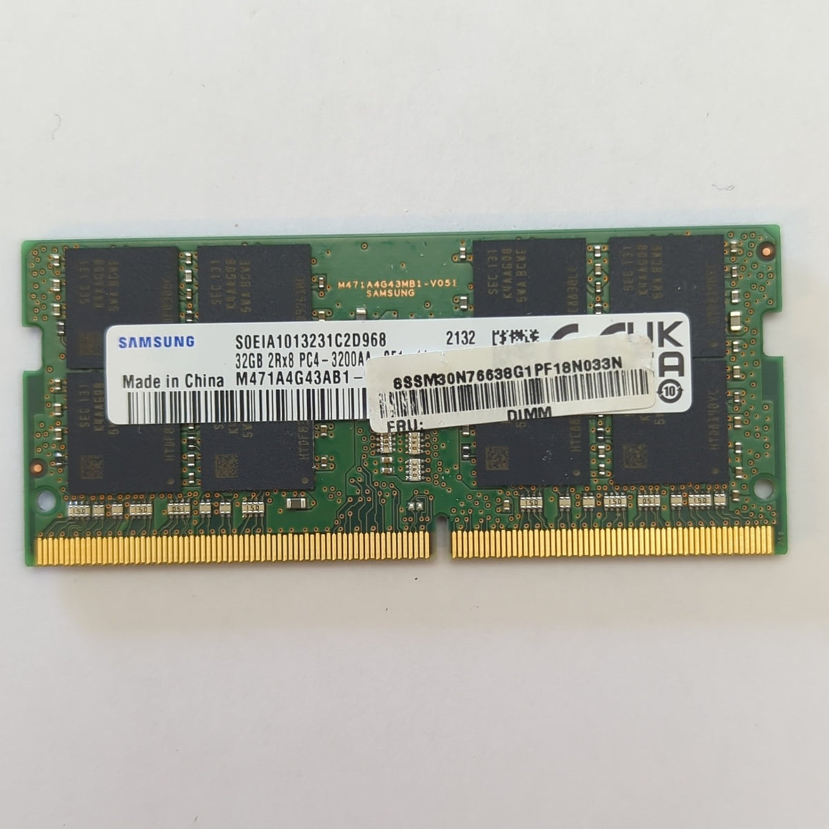 Samsung 32GB DDR4 3200 SODIMM RAM 1x32GB Laptop Notebook Speicher