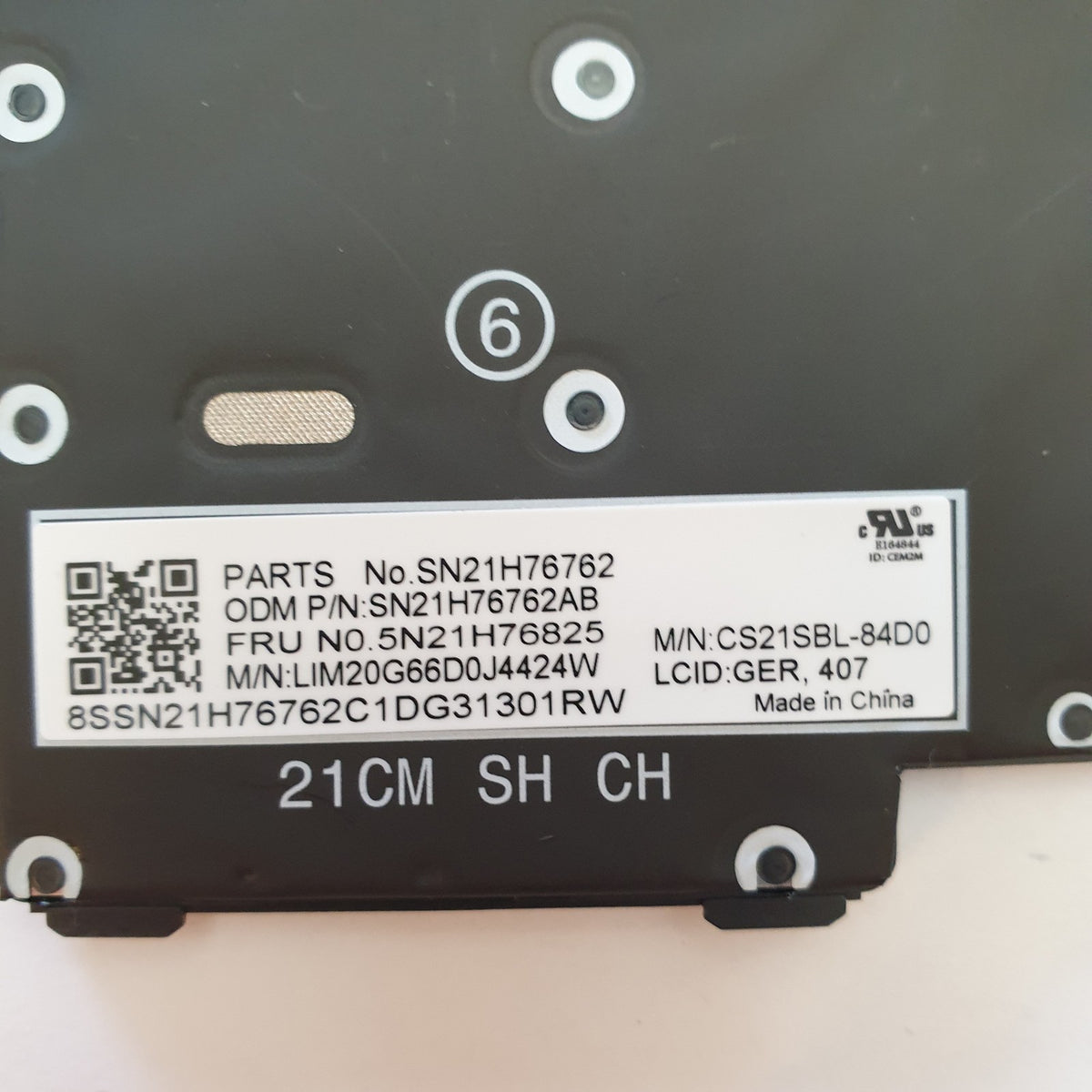 Lenovo ThinkPad L13 G3 Tastatur Deutsch QWERTZ Beleuchtet Keyboard DE Backlit
