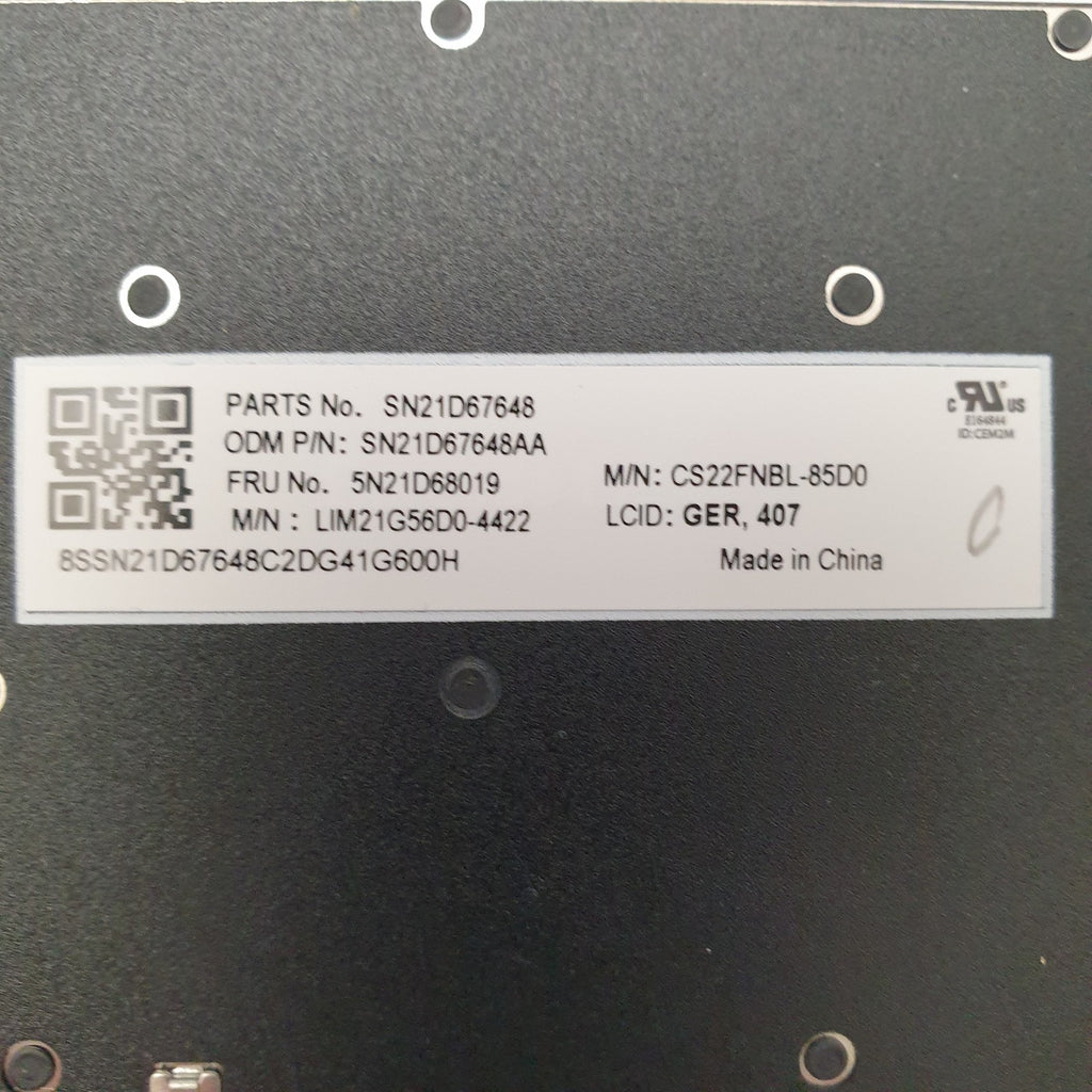 Lenovo ThinkPad L14 G4 Gen 4 Tastatur Deutsch QWERTZ Keyboard DE