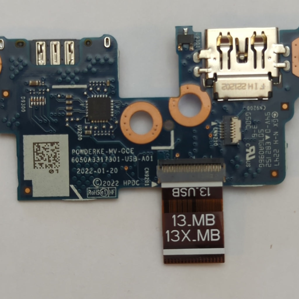 HP Elite x360 830 G9 2-in-1 USB Platine IO Board mit Flexkabel SIM Port