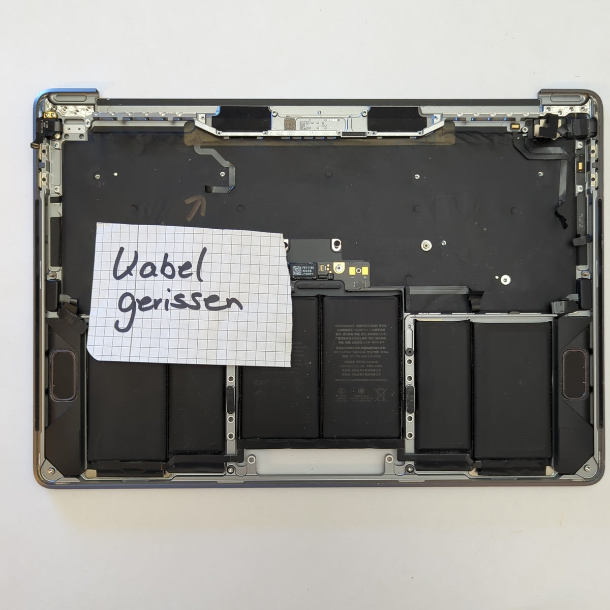 Apple MacBook Pro 13 2020 A2251 Handauflage Tastatur US QWERTY Palmrest Keyboard