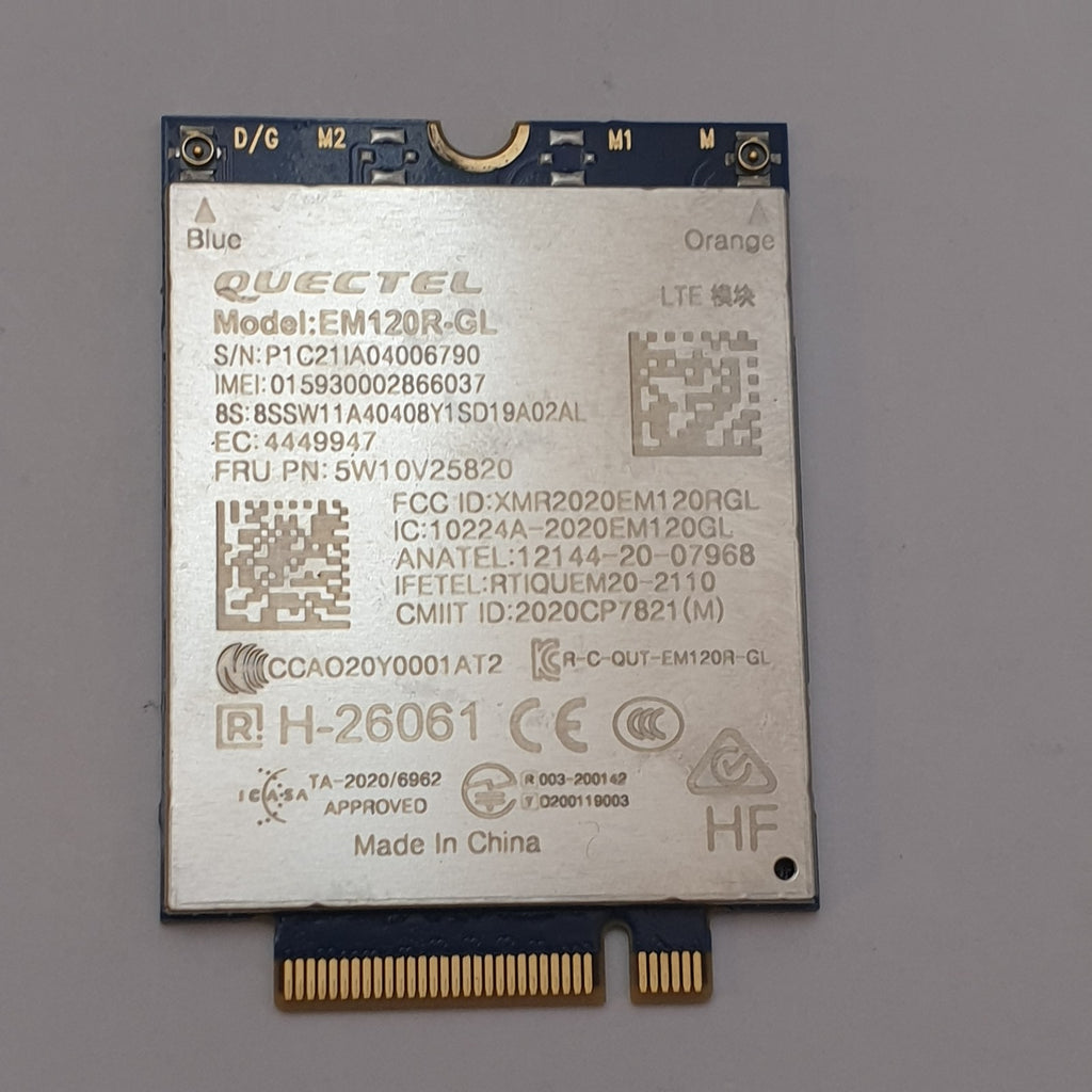 Lenovo ThinkPad X13 Yoga Gen 2 WWAN LTE Modul 4G Karte M.2