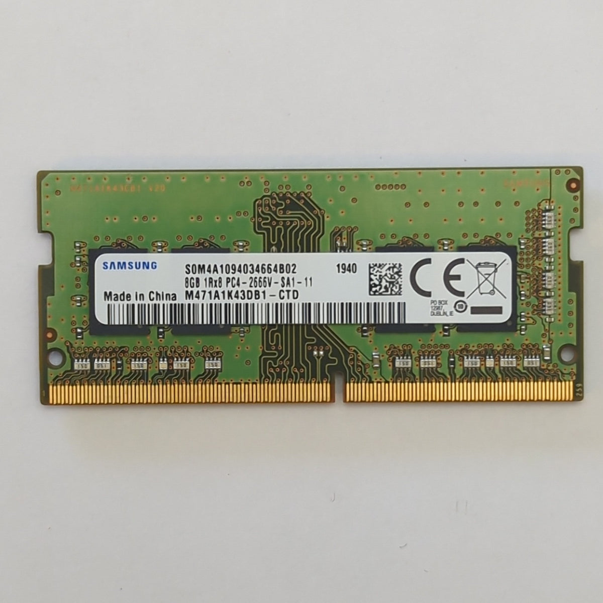 Samsung 8GB DDR4 2666 SODIMM RAM 1x8GB Laptop Notebook Speicher
