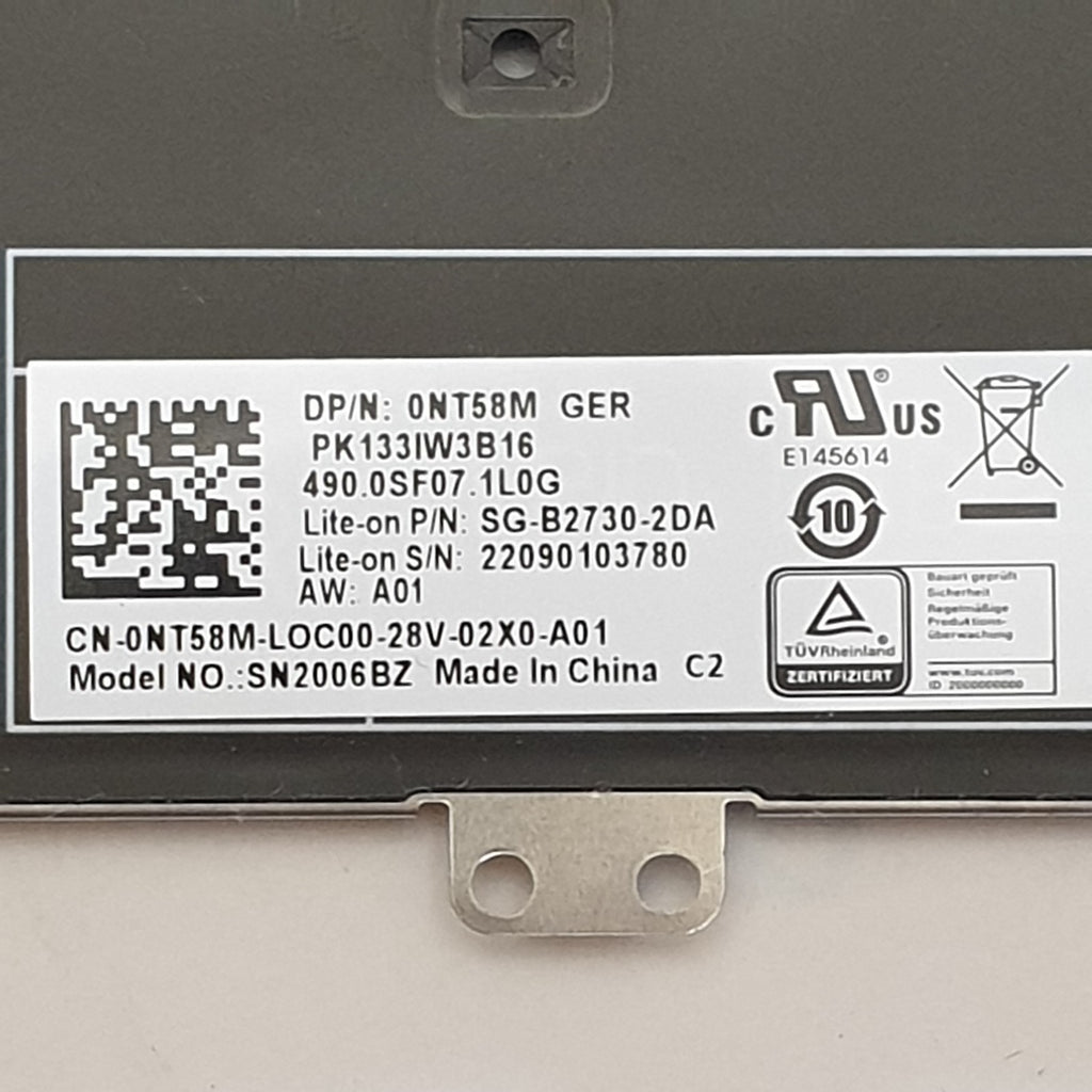 Dell Latitude 7430 Tastatur Deutsch QWERTZ Keyboard DE Beleuchtet Backlit