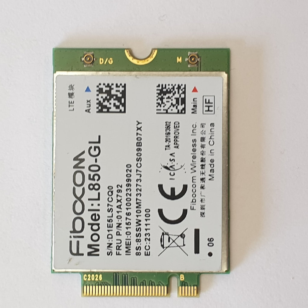 Lenovo ThinkPad X13 Gen 1 WWAN Karte LTE Modul 4G Wireless Modem