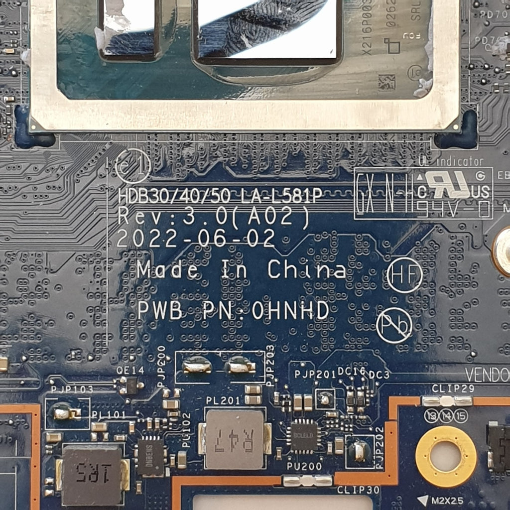 Dell Latitude 7430 Mainboard Intel Core i7 1265U 32GB RAM Motherboard