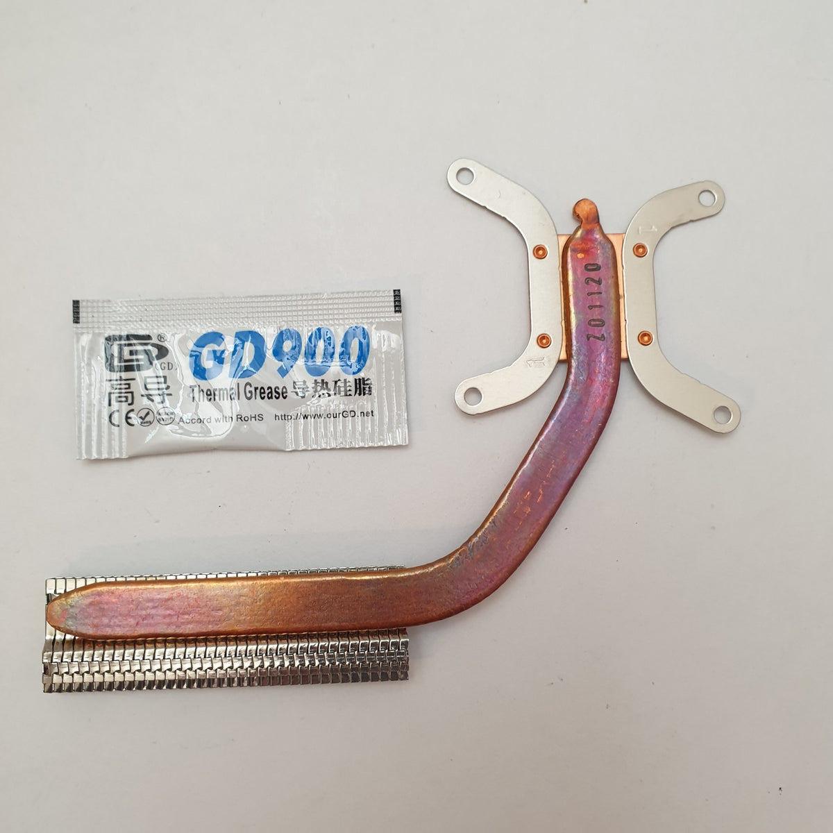 Fujitsu LifeBook E5510 CPU Kühler Heatsink Heatpipe Wärmeleitpaste
