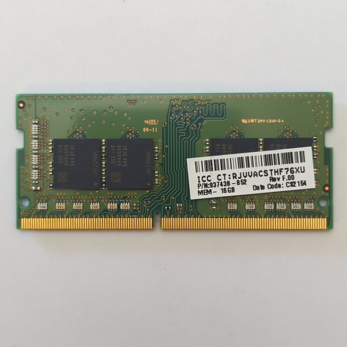 Samsung 16GB DDR4 3200 SODIMM RAM 1x16GB Laptop Notebook Speicher