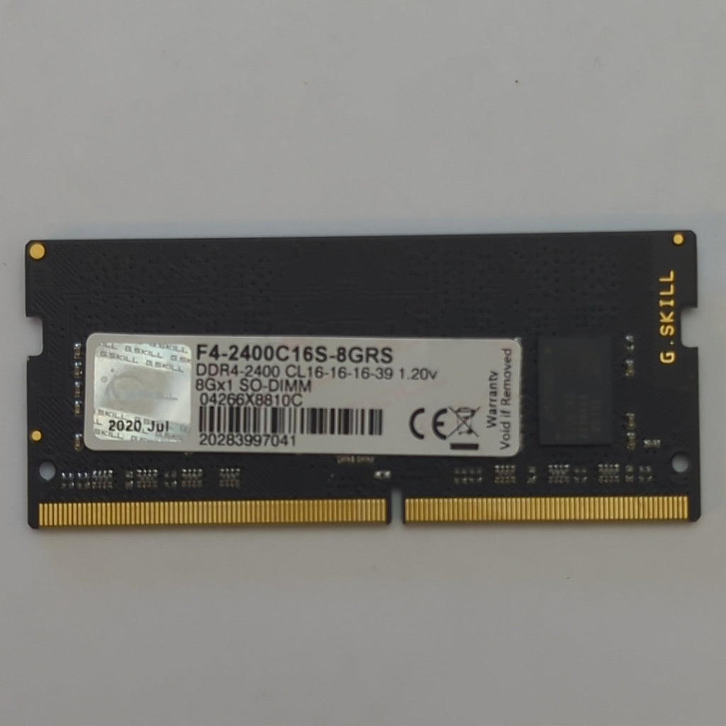 G.Skill 8GB DDR4 2400 SODIMM RAM 1x8GB Laptop Notebook Speicher Ripjaws CL16