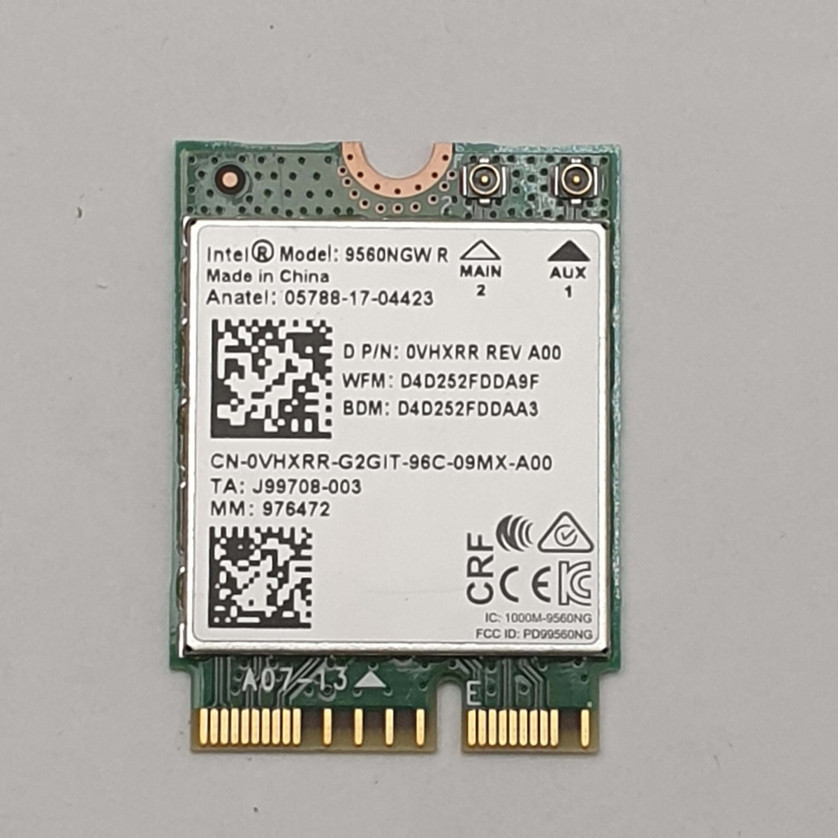 Dell Latitude 3400 Intel WLAN Karte WiFi Modul M.2 Wireless Card